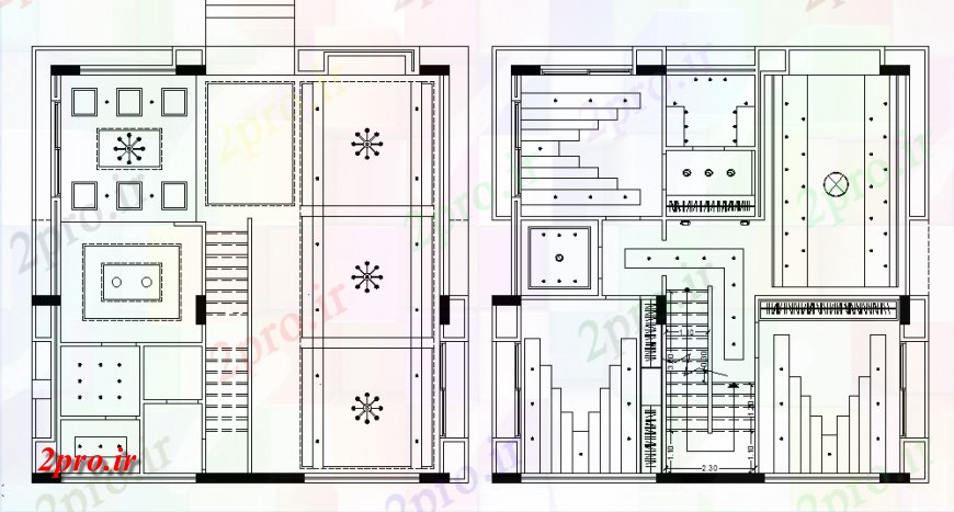 دانلود نقشه مسکونی  ، ویلایی ، آپارتمان  طرحی سقف طرحی خانه جزئیات (کد147770)