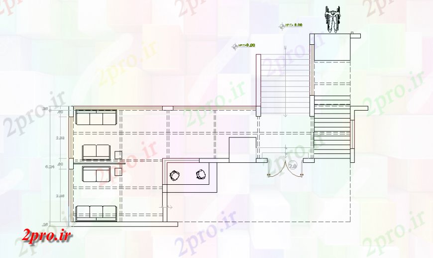 دانلود نقشه طراحی جزئیات تقویت کننده پرتو رستوران طراحی 23 در 35 متر (کد147843)