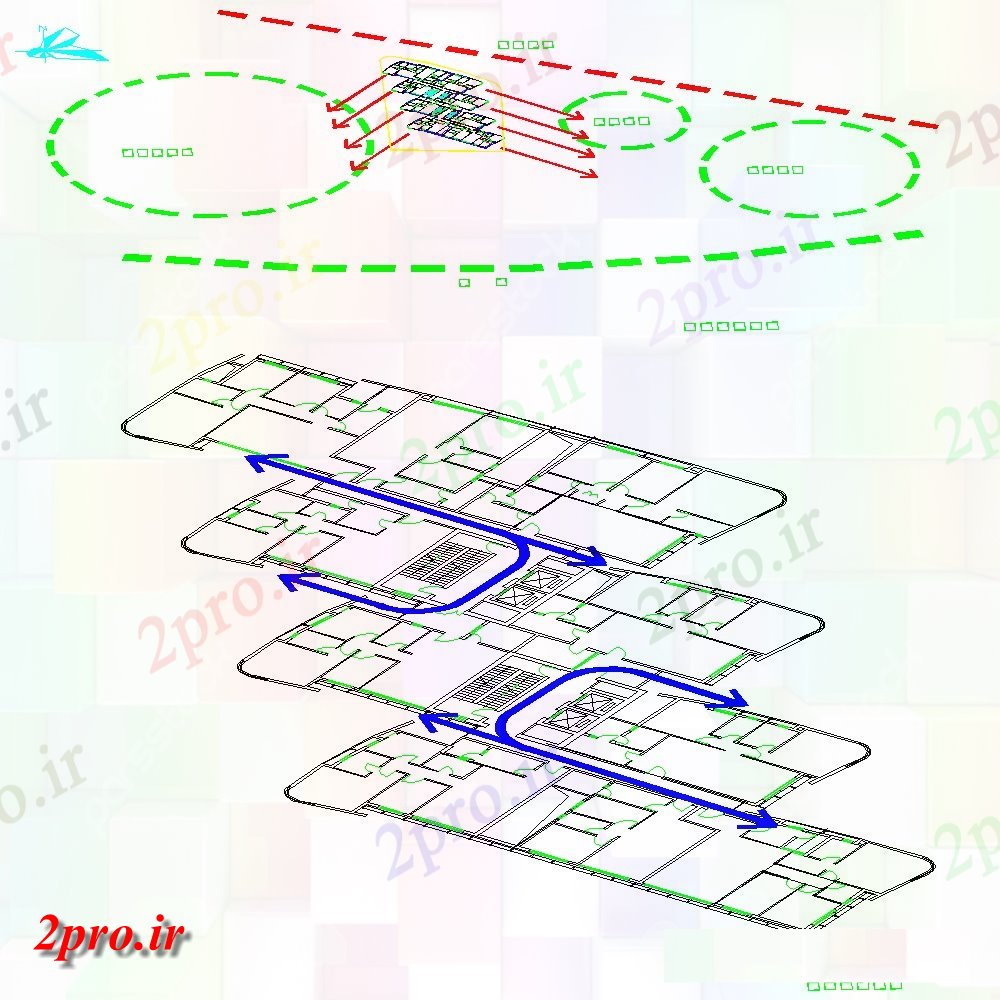 دانلود نقشه مسکونی  ، ویلایی ، آپارتمان  مسکونی خانه دراز کردن جزئیات (کد147850)