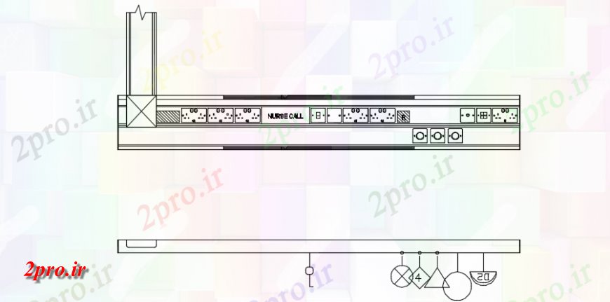 دانلود نقشه بلوک ، آرام ، نماد گاز پزشکی طرحی دیدگاه تنه بالا (کد147974)