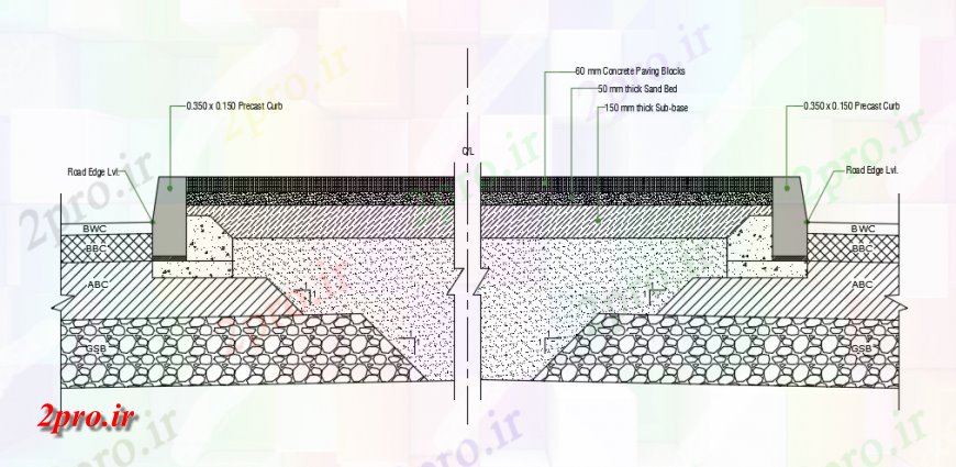 دانلود نقشه طراحی جزئیات ساختار ساخت و ساز مقطعی نما جزئیات (کد147986)