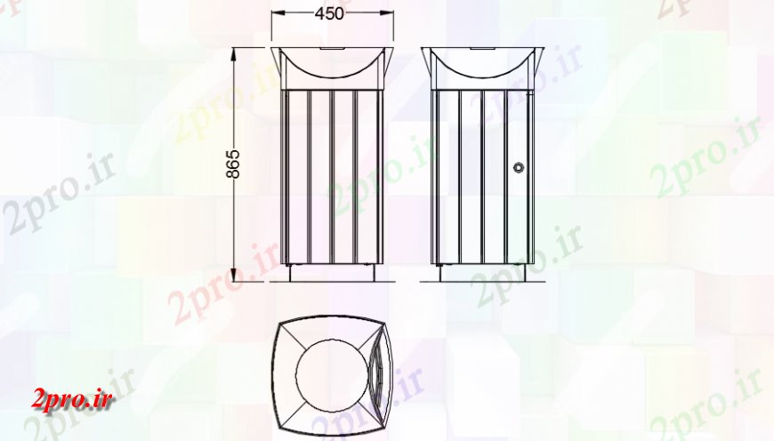 دانلود نقشه بلوک ، آرام ، نماد جبهه جزئیات مدل تلگراف (کد147991)