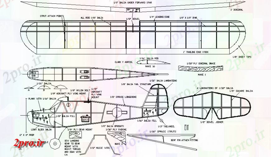 دانلود نقشه ساختمان اداری - تجاری - صنعتی طرحی Aeronca و نما  (کد148248)