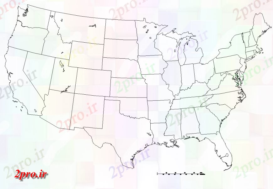دانلود نقشه برنامه ریزی شهری امریکا ایالات متحده نقشه بلوک جزئیات  نما اتوکد (کد148251)