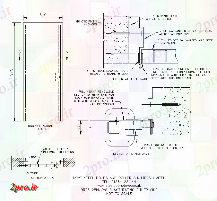 دانلود نقشه جزئیات طراحی در و پنجره  براکت درب و قاب نما جزئیات، بخش و طراحی  دو بعدی   (کد148797)