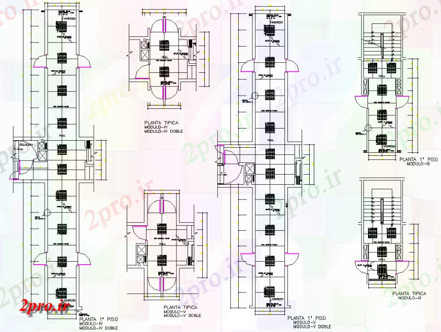 دانلود نقشه جزئیات پله و راه پله Merrege کفپوش سالن طراحی 8 در 10 متر (کد149018)