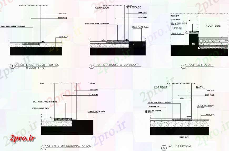 دانلود نقشه جزئیات پله و راه پله  انه بخش طرحی جزئیات (کد149183)