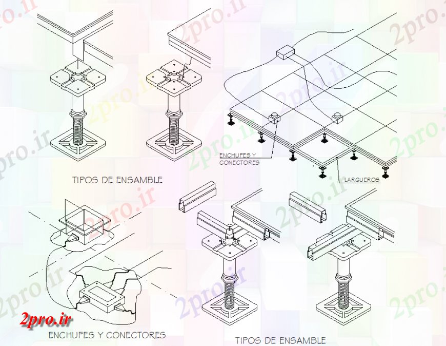 دانلود نقشه جزئیات پله و راه پله  کف پارکت ایزومتریک هیئت مدیره شن و ماسه (کد149199)