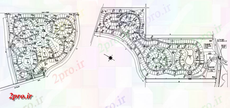 دانلود نقشه طراحی پارک - محوطه - باغ جزئیات طرحی یک طرحی پارک و نما 20 در 32 متر (کد149335)
