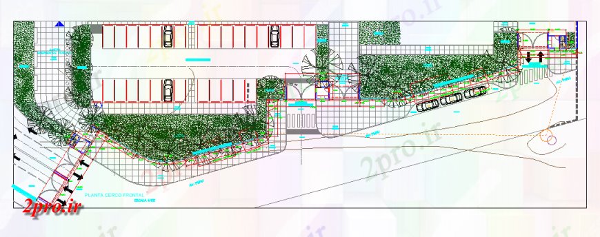 دانلود نقشه برنامه ریزی شهری جزئیات طرحی منطقه مسکونی و طرحی نما  دو بعدی   (کد149421)