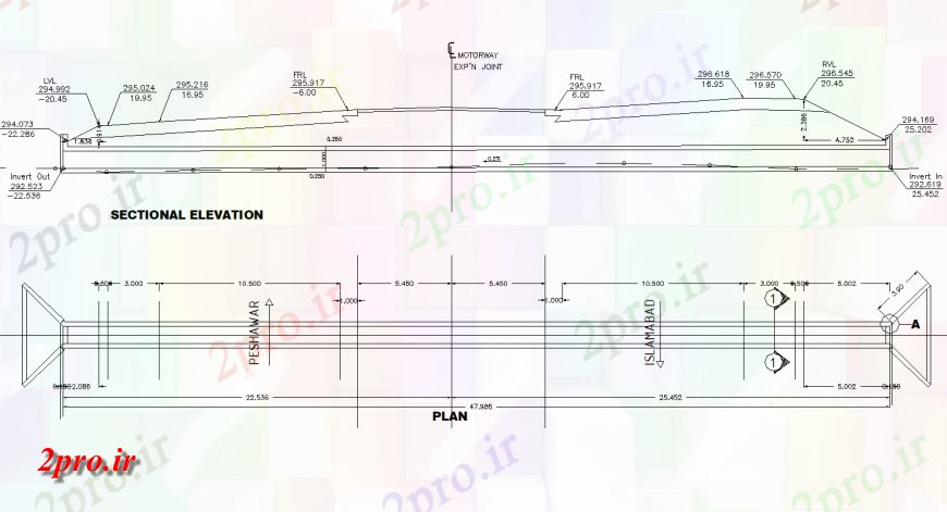 دانلود نقشه جزئیات جاده سازی برنامه و بخش طرحی جاده  جزئیات (کد149476)