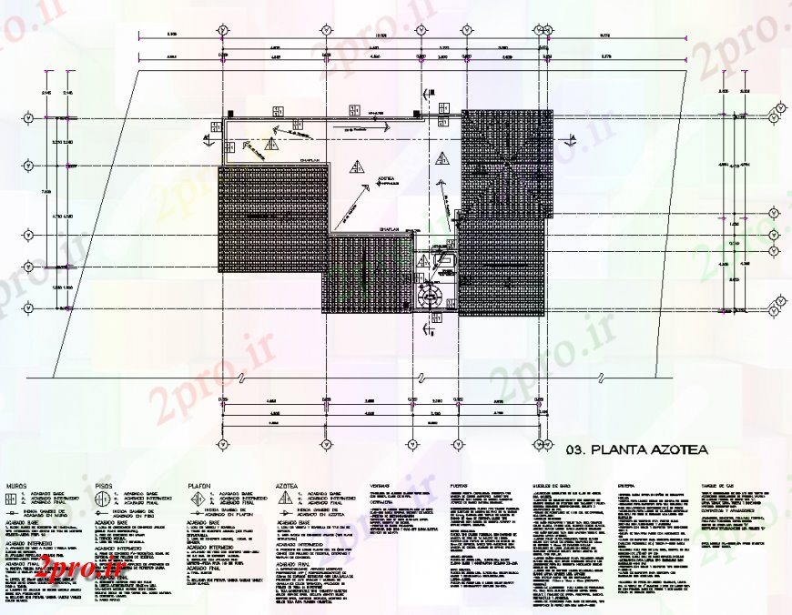 دانلود نقشه طراحی جزئیات تقویت کننده سقف طرحی کار چیدمان 14 در 20 متر (کد149527)