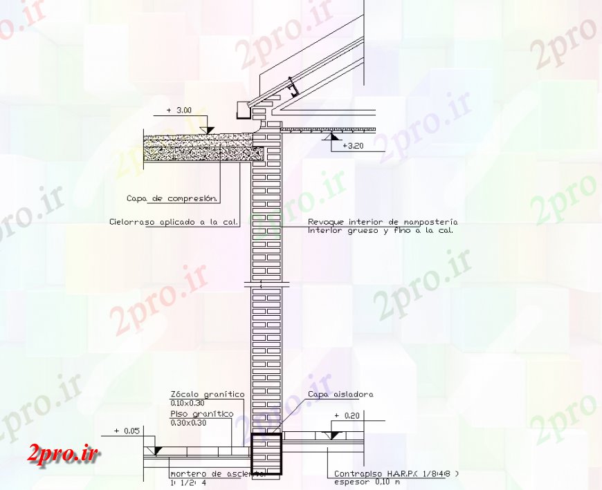 دانلود نقشه طراحی جزئیات تقویت کننده جزئیات سقف و دال فلزی بخش (کد149758)