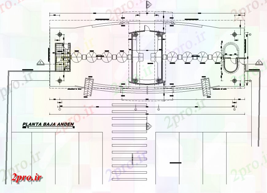 دانلود نقشه جزئیات طراحی تسویه خانهزمین طرحی طبقه طرحی نما جزئیات را از یک تصفیه آب ساخت و ساز (کد149768)