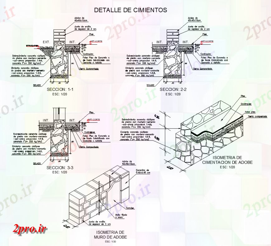 دانلود نقشه طراحی جزئیات ساختار دیوار نما جزئیات ساختاری طرحی دو بعدی 12 در 16 متر (کد149772)