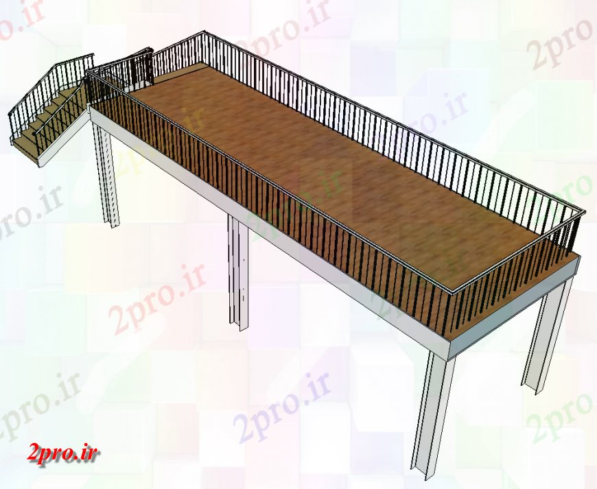 دانلود نقشه مسکونی  ، ویلایی ، آپارتمان  نیم طبقه نما جزئیات طرحتریدی طرحی تا  (کد149825)