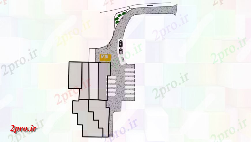 دانلود نقشه طراحی جزئیات ساختار طراحی پارک خودرو (کد150088)