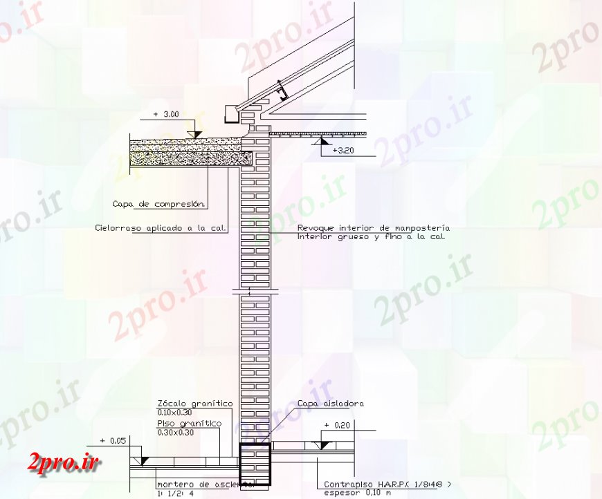 دانلود نقشه طراحی جزئیات تقویت کننده فلزی پوشش و اتحادیه دال بخش  (کد150204)