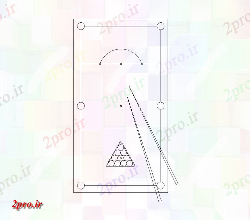 دانلود نقشه ورزشگاه ، سالن ورزش ، باشگاه جزئیات جدول طرحی نما  دو بعدی   (کد150233)