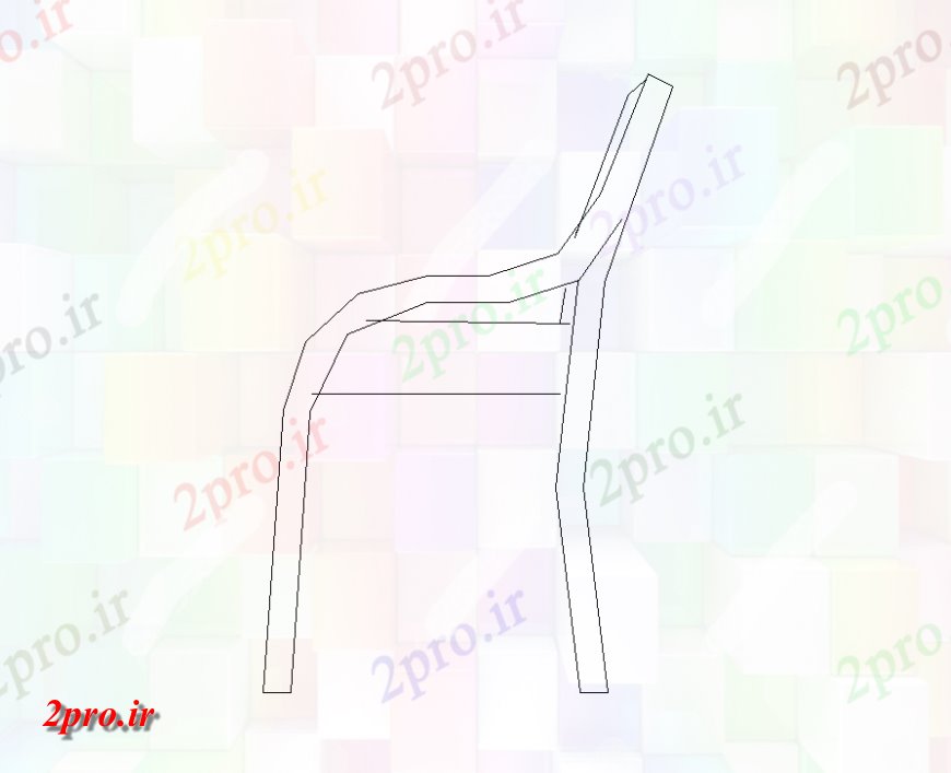 دانلود نقشه جزئیات طراحی در و پنجره  نشسته جزئیات صندلی مبلمان   دو بعدی   (کد150304)