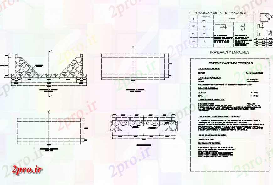 دانلود نقشه طراحی جزئیات ساختار دیوار PONTON ساختار سازنده جزئیات طراحی   (کد150356)