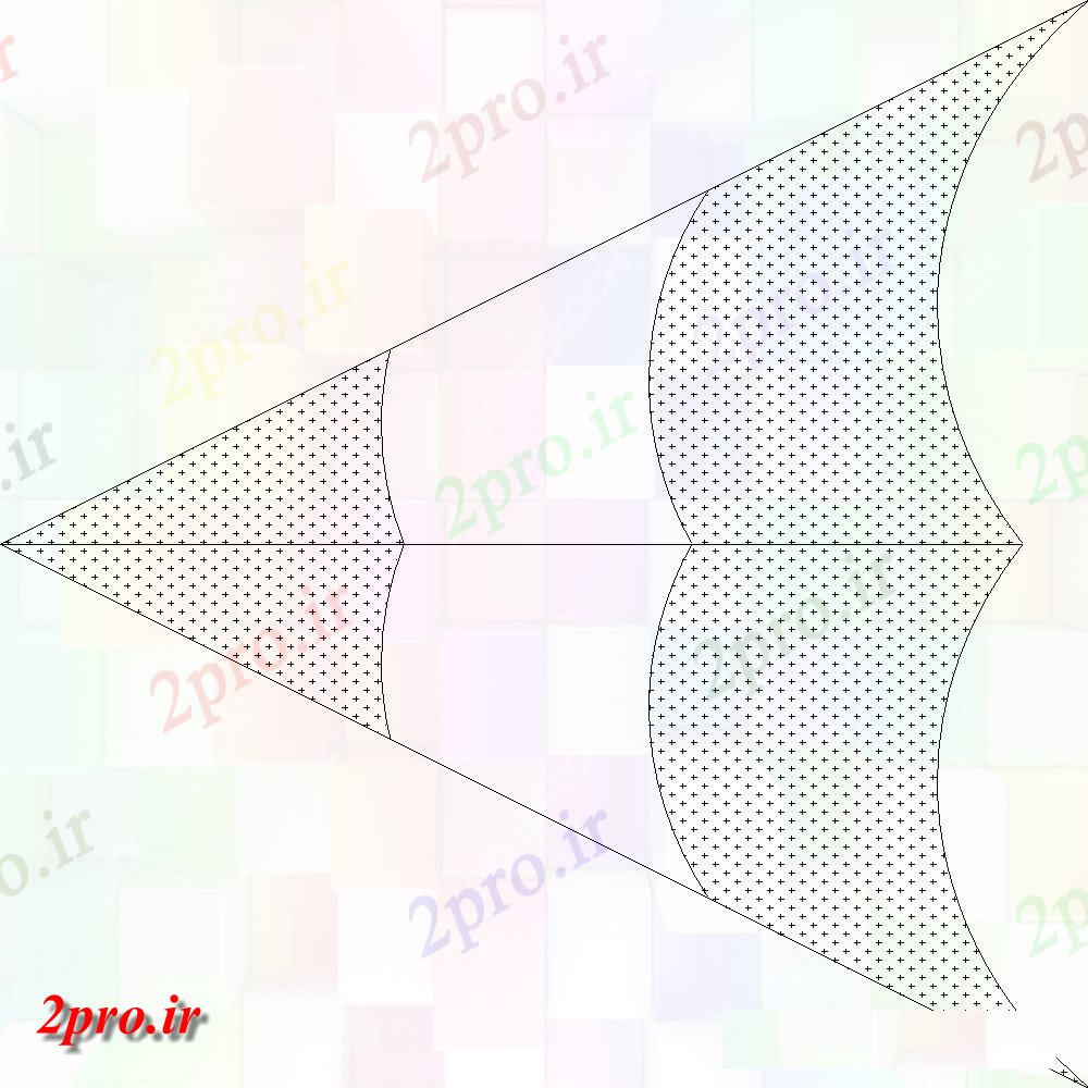 دانلود نقشه بلوک وسایل نقلیه طرحی مثلث هوا هواپیما جزئیات (کد150380)