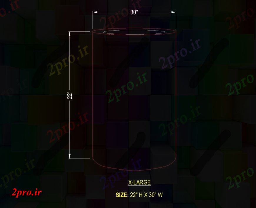 دانلود نقشه بلوک مبلمان سیلندر جزئیات زمینی طراحی  (کد150456)