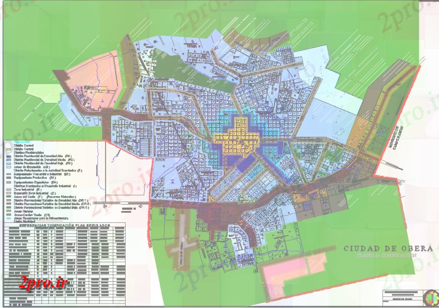 دانلود نقشه جزئیات پروژه های معماری عمومی طرحی شهر با جزئیات (کد150593)