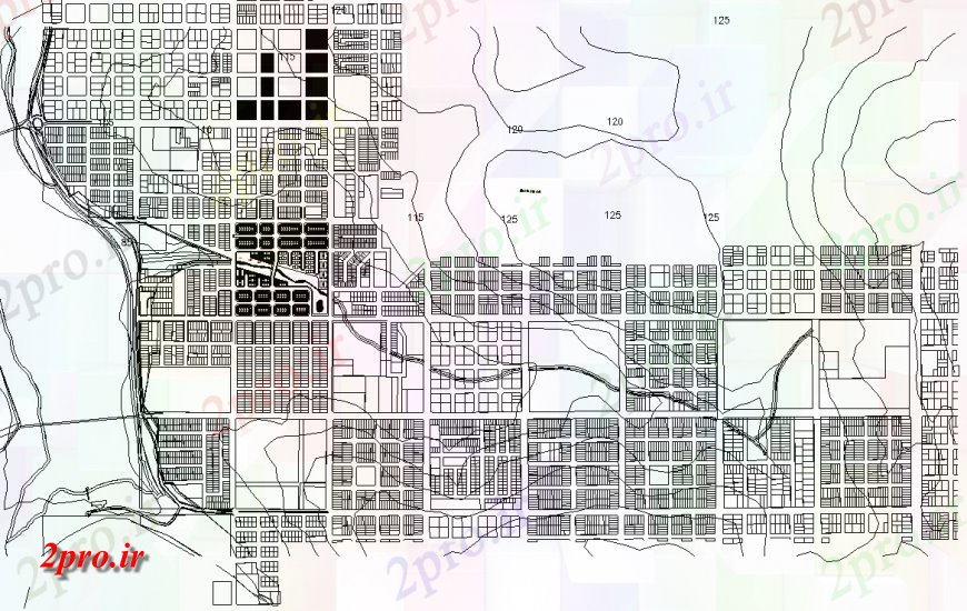دانلود نقشه جزئیات پروژه های معماری عمومی طرحی شهر جزئیات (کد150598)