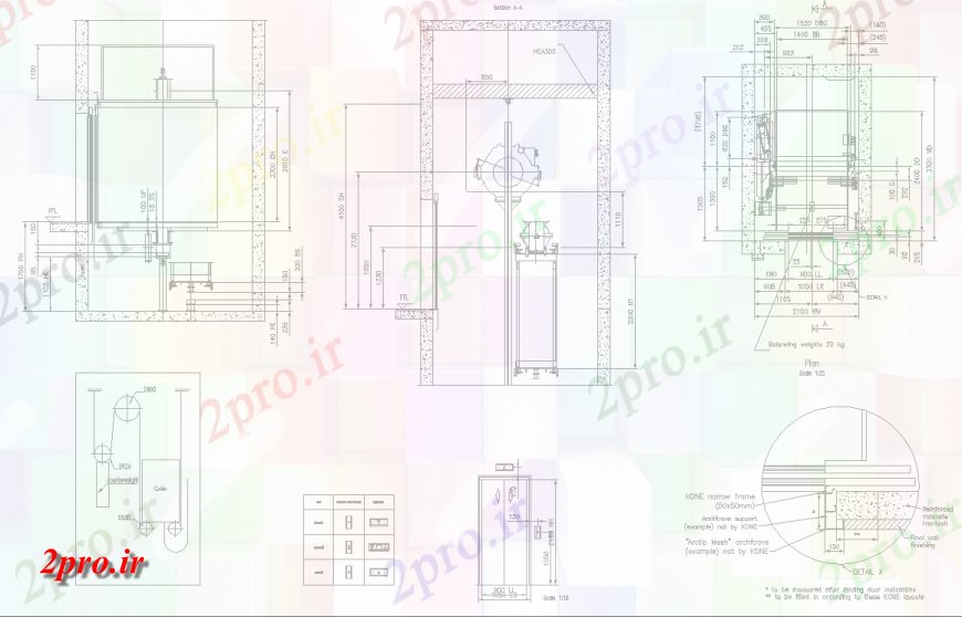 دانلود نقشه جزئیات طراحی در و پنجره  دیدگاه بالا پنجره طرحی جزئیات (کد150675)