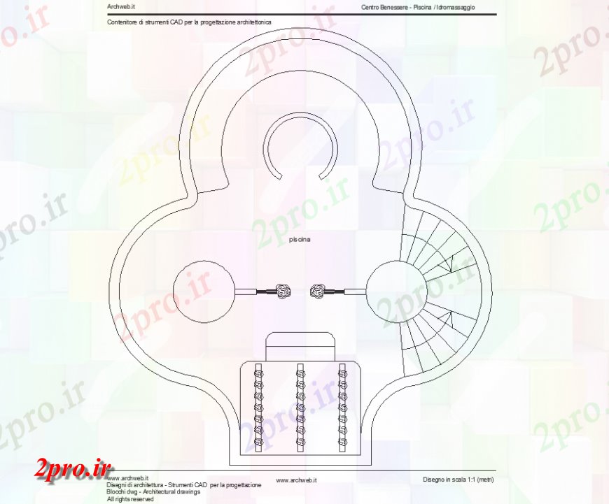 دانلود نقشه معماری معروف طراحی جزئیات معماری 6 در 6 متر (کد150711)
