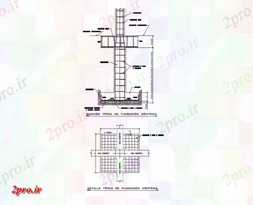 دانلود نقشه طراحی جزئیات ساختار بنیاد جزئیات  ساختار میانه طراحی جزئیات  (کد150831)