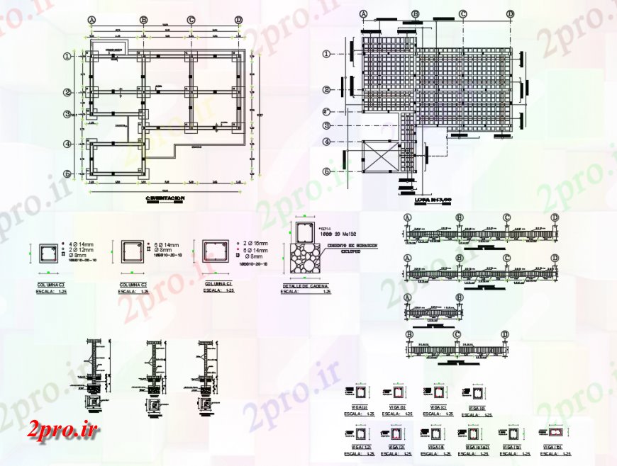 دانلود نقشه طراحی جزئیات ساختار یک خانواده کارخانه خانه ساخت و ساز و  ساختار طراحی جزئیات (کد150843)