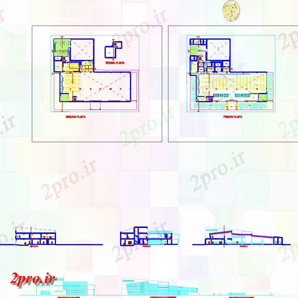 دانلود نقشه جزئیات ساخت و ساز سایت محل  طراحی (کد150874)