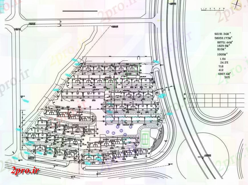 دانلود نقشه ساختمان اداری - تجاری - صنعتی منطقه مسکونی طراحی توسعه 11 در 124 متر (کد150881)