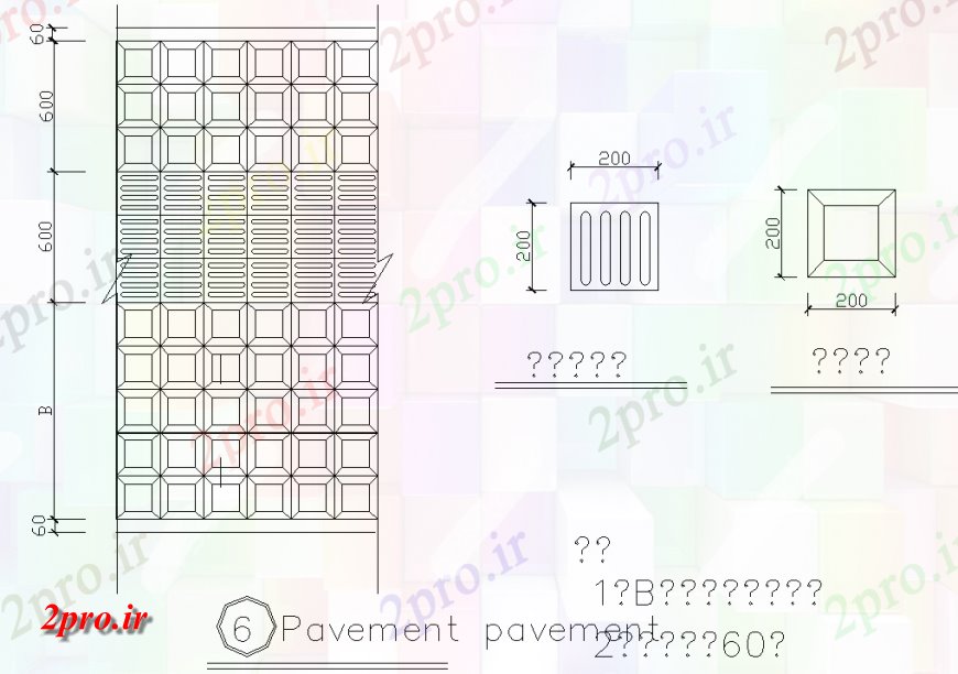 دانلود نقشه طراحی اتوکد پایه طراحی جزئیات فرش کردن در  (کد150913)