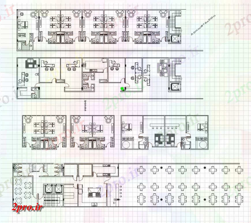 دانلود نقشه هتل - رستوران - اقامتگاه هتل ساخت و ساز ساختمان 9 در 47 متر (کد150939)