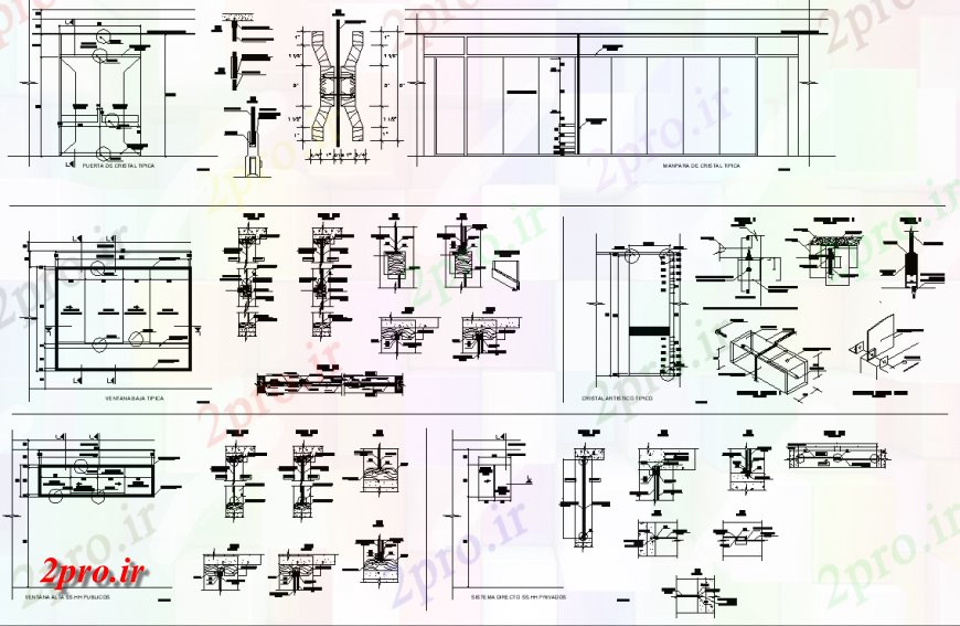 دانلود نقشه طراحی جزئیات ساختار طرحی ساخت و ساز با جزئیات از (کد150976)