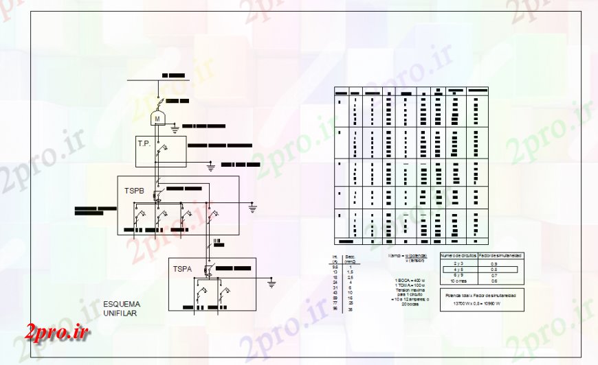 دانلود نقشه برق کشی ، اتصالات تنها خط طراحی الکتریک نمودار (کد150980)