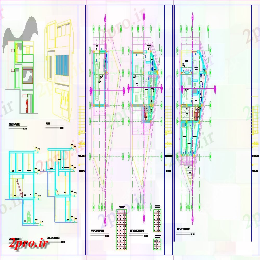دانلود نقشه مسکونی  ، ویلایی ، آپارتمان  نما جزئیات مسکن ساختار معماری و طرحی  چیدمان (کد151014)