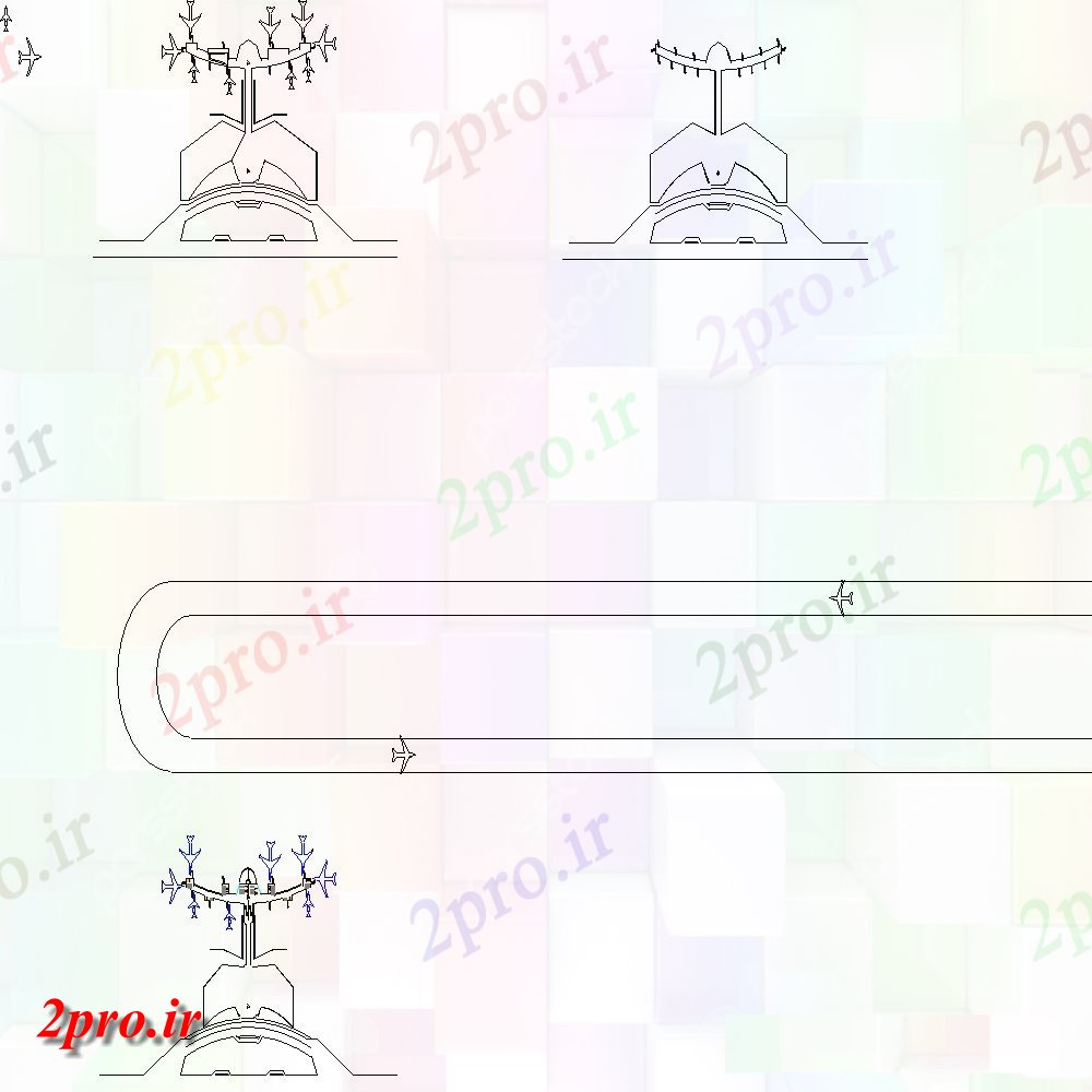 دانلود نقشه طراحی جزئیات ساختار طرحی ساختاری و جزئیات (کد151074)