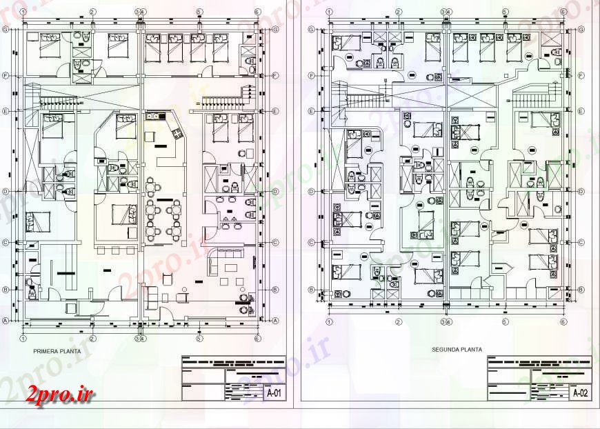 دانلود نقشه هتل - رستوران - اقامتگاه هتل 4 طبقه طرحی کار چیدمان 16 در 20 متر (کد151301)