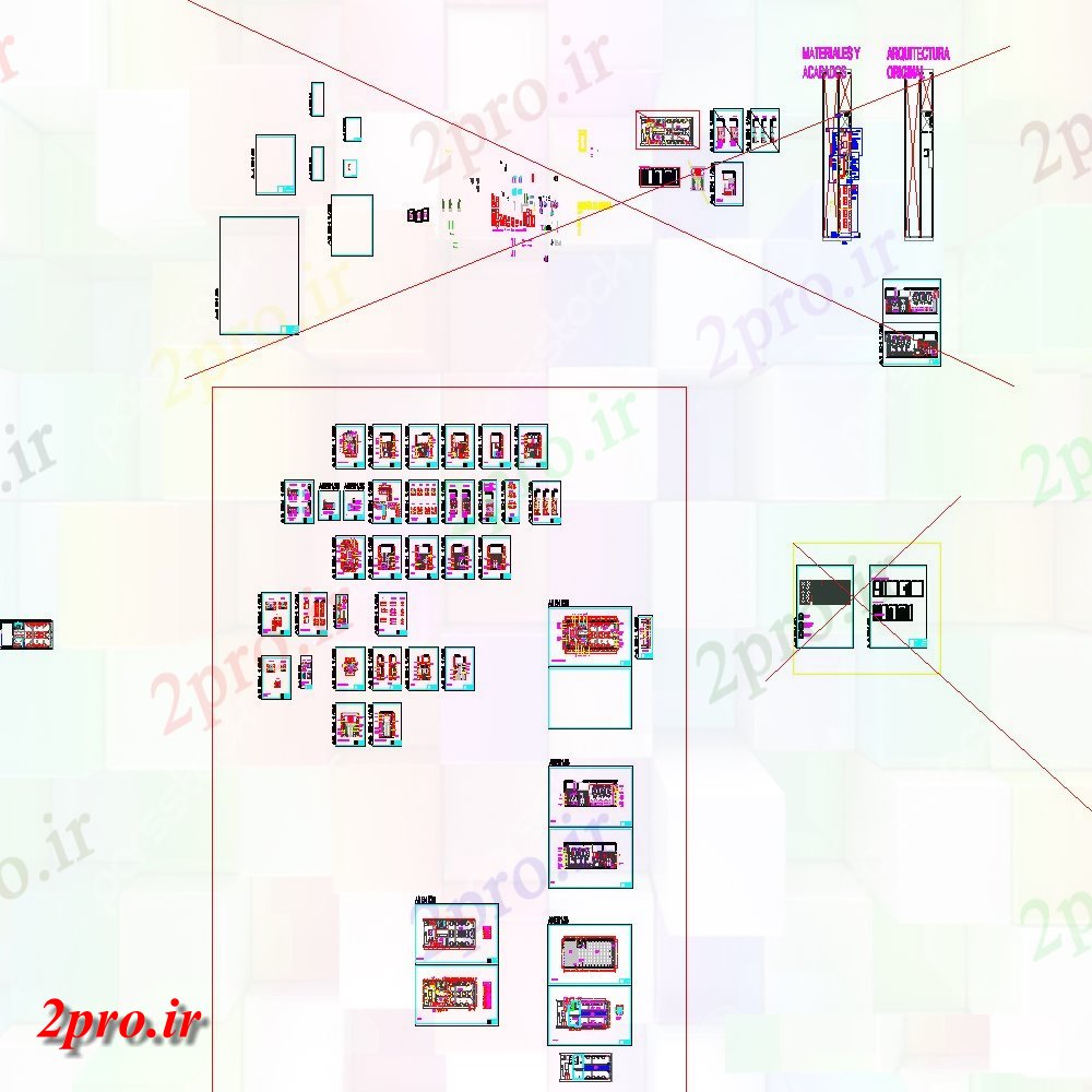 دانلود نقشه آشپزخانه طرحی آشپزخانه با اثاثیه جزئیات از (کد151323)