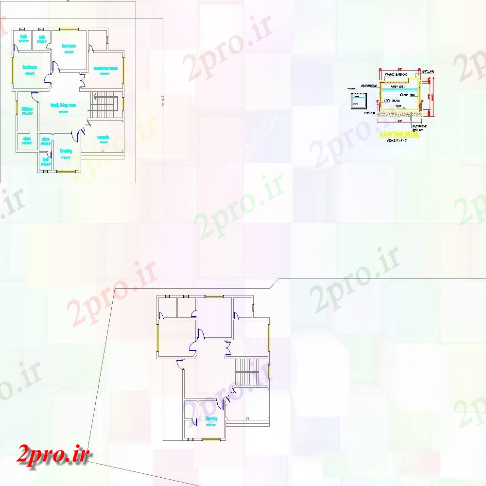 دانلود نقشه مسکونی  ، ویلایی ، آپارتمان  جزئیات خانه سپرده   (کد151516)