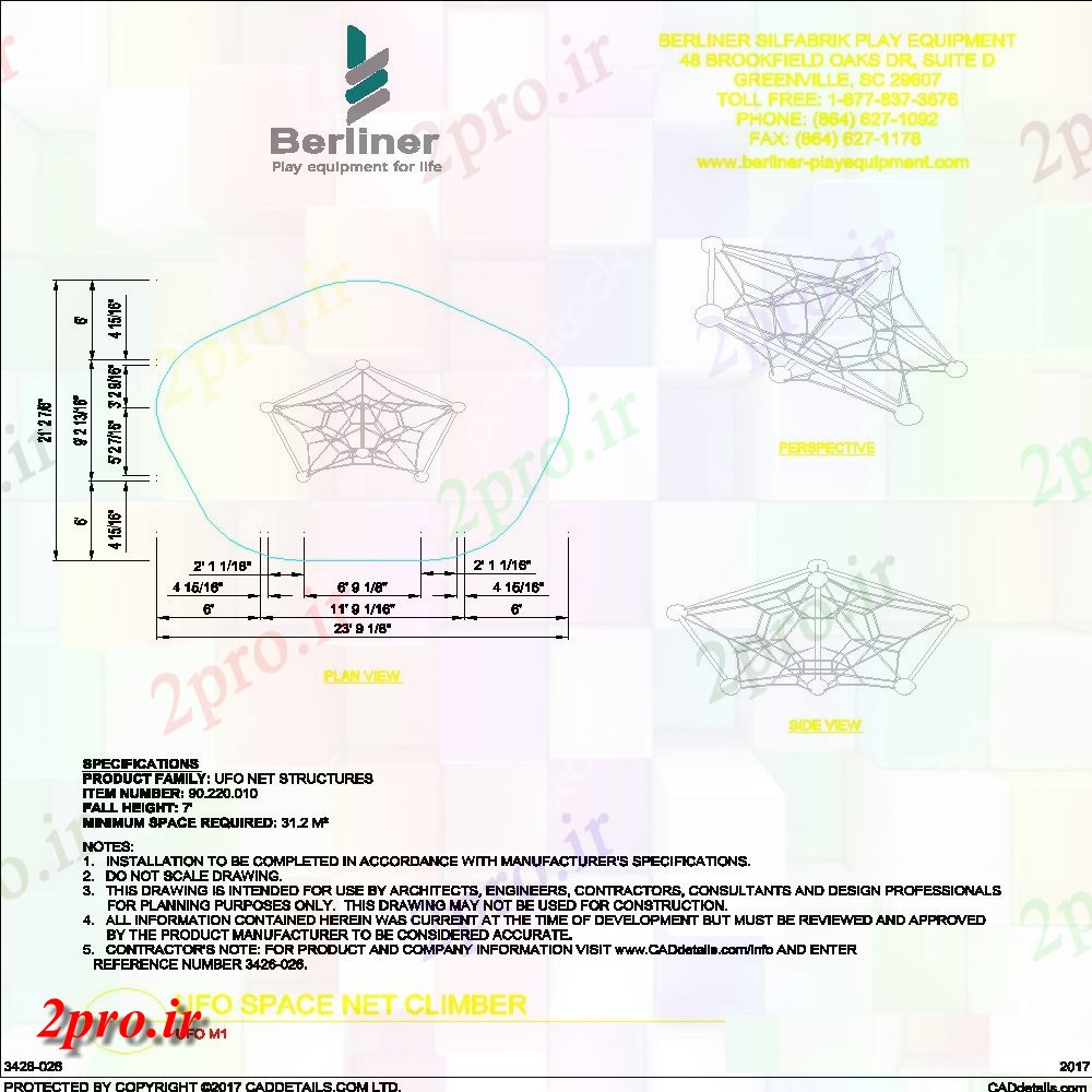 دانلود نقشه بلوک ، آرام ، نماد طرحی و نما فضا بشقاب پرنده کوهنورد خالص  acd (کد151698)