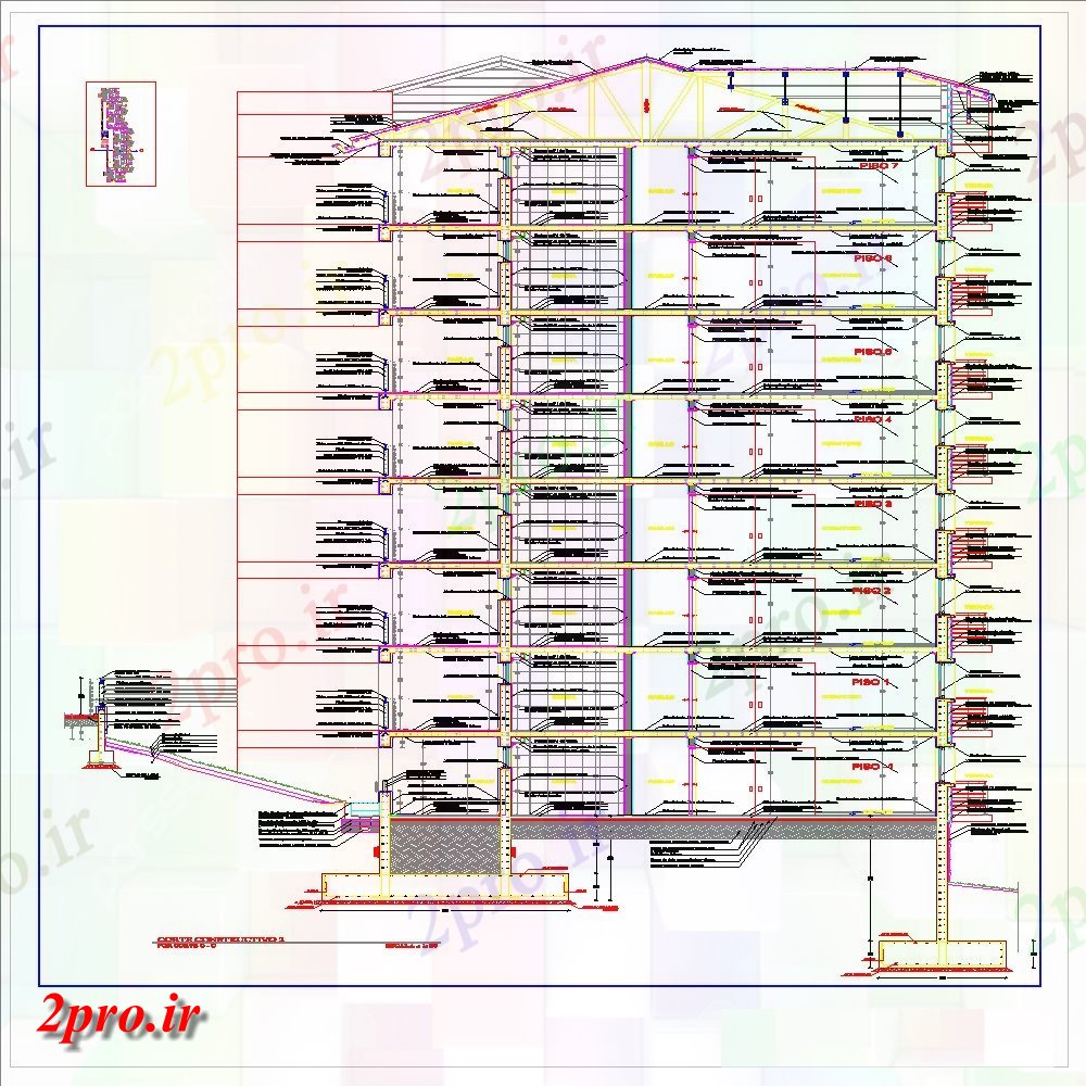 دانلود نقشه طراحی جزئیات ساختار جزئیات ساخت و ساز طراحی آپارتمان   (کد152368)