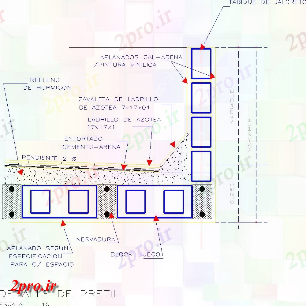 دانلود نقشه طراحی جزئیات تقویت کننده نرده های طرحی جزئیات (کد152377)