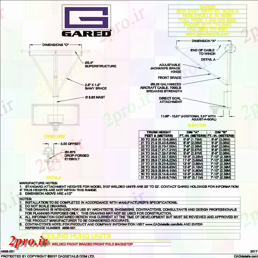 دانلود نقشه ورزشگاه ، سالن ورزش ، باشگاه سقف آویزان واحد برنامه ریزی (کد152650)