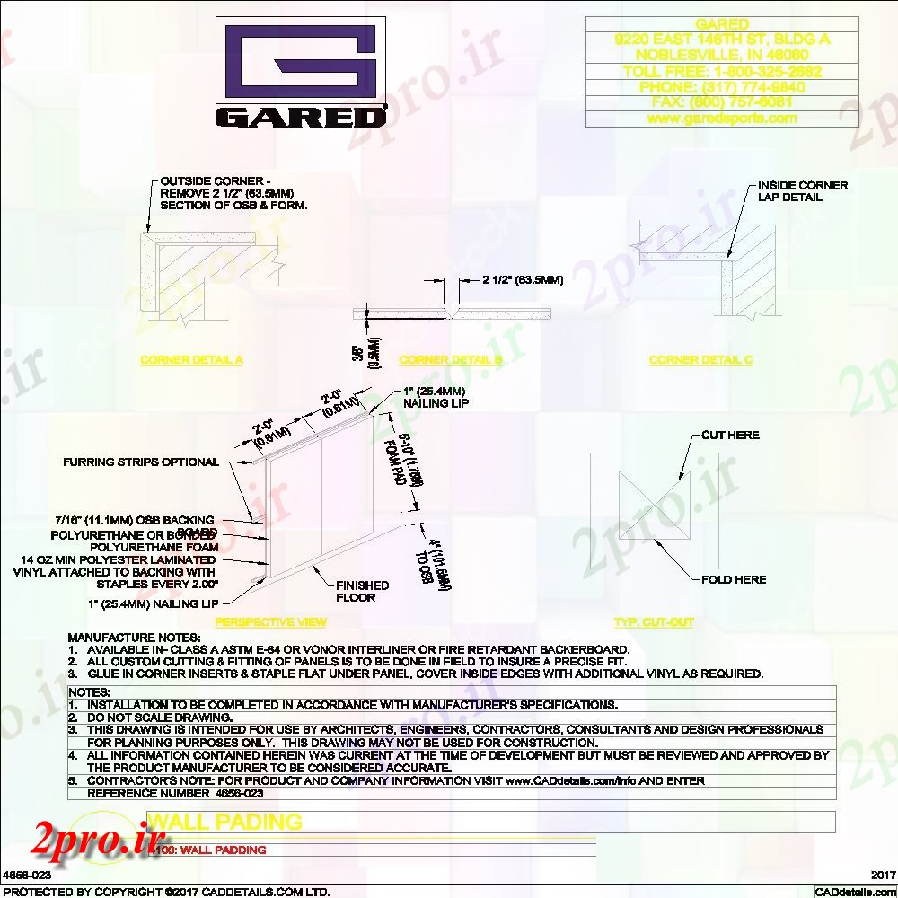 دانلود نقشه ورزشگاه ، سالن ورزش ، باشگاه طرحی pading دیوار ها و بخش (کد152678)