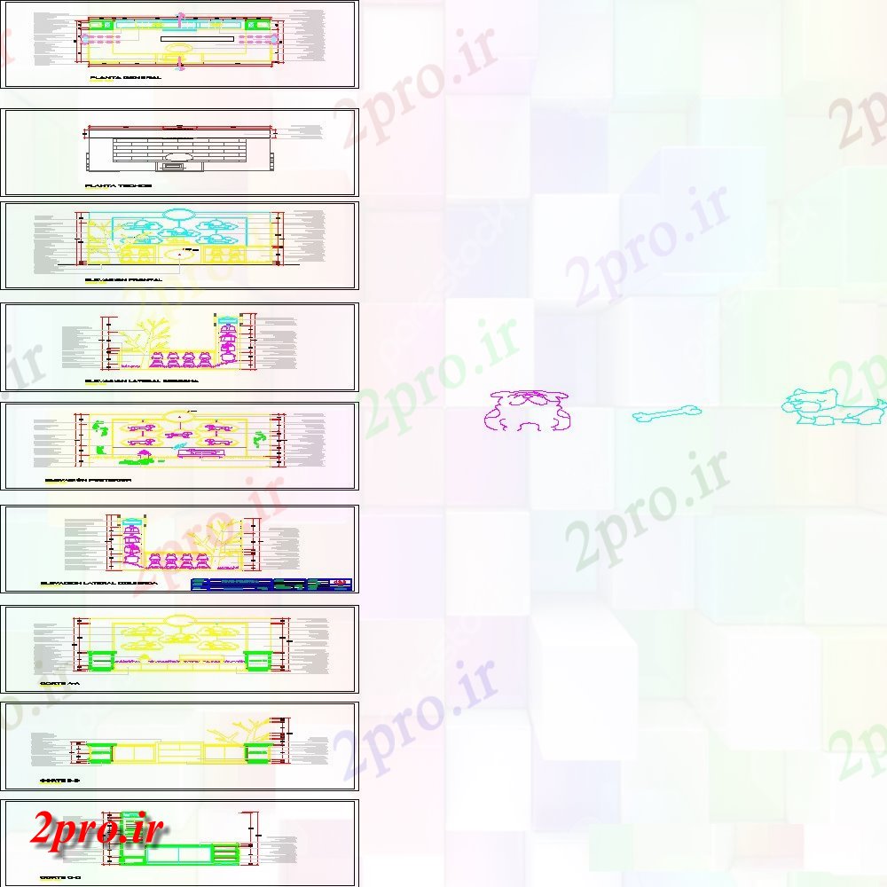 دانلود نقشه بلوک حیوانات پایه طرحی لباس حیوان خانگی با جزئیات (کد153131)